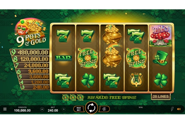 9 Pots of Gold Slots Free